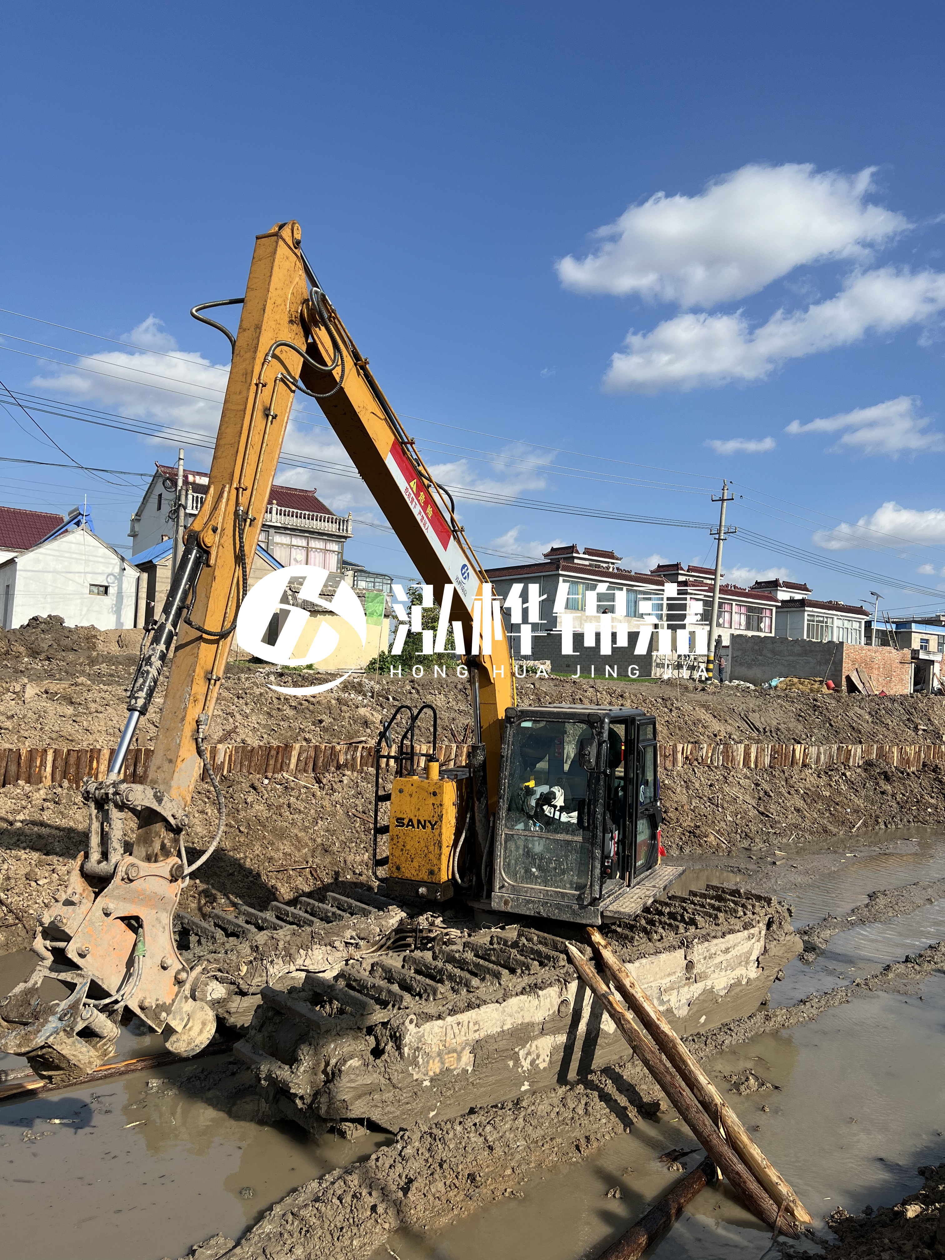 汕頭松木樁源頭廠家-河道護坡打樁對河岸保護有何作用？